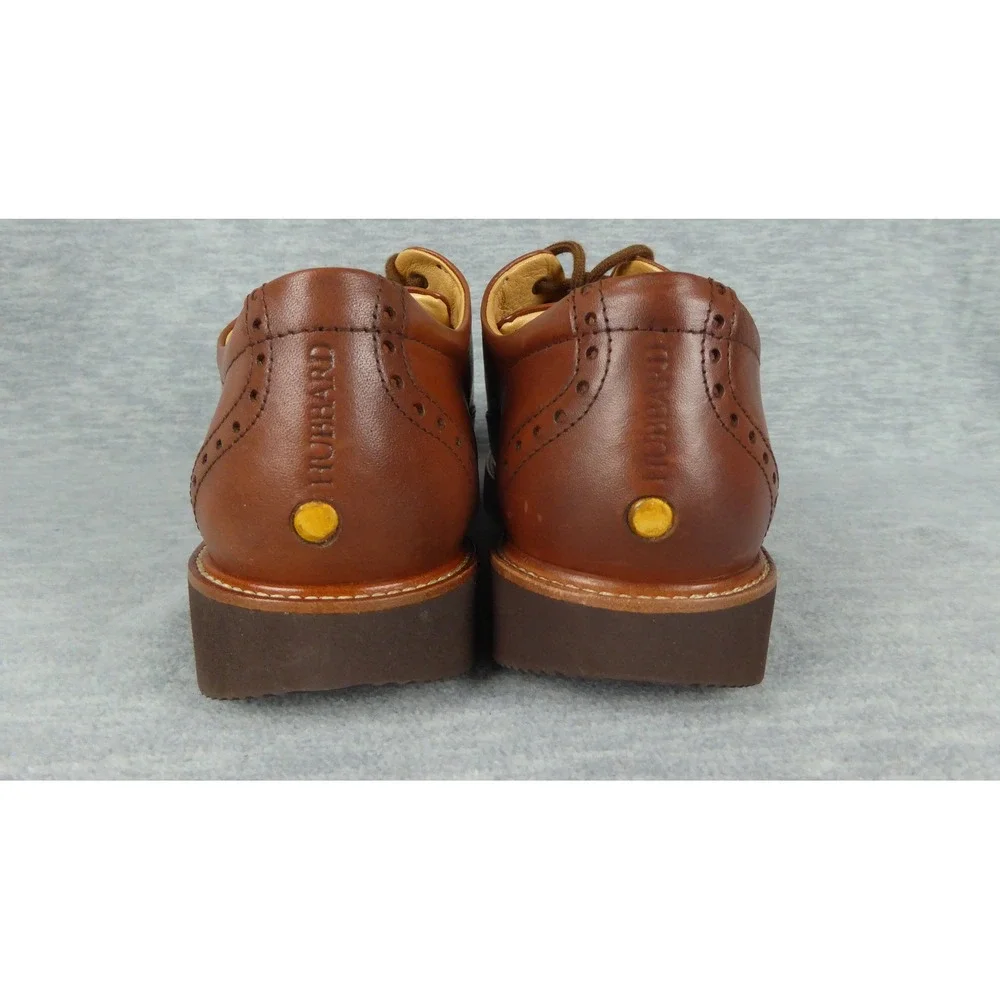 Samuel Hubbard Market Cap Shoes Mens 7 M Whiskey Brown Leather Oxford Shoes